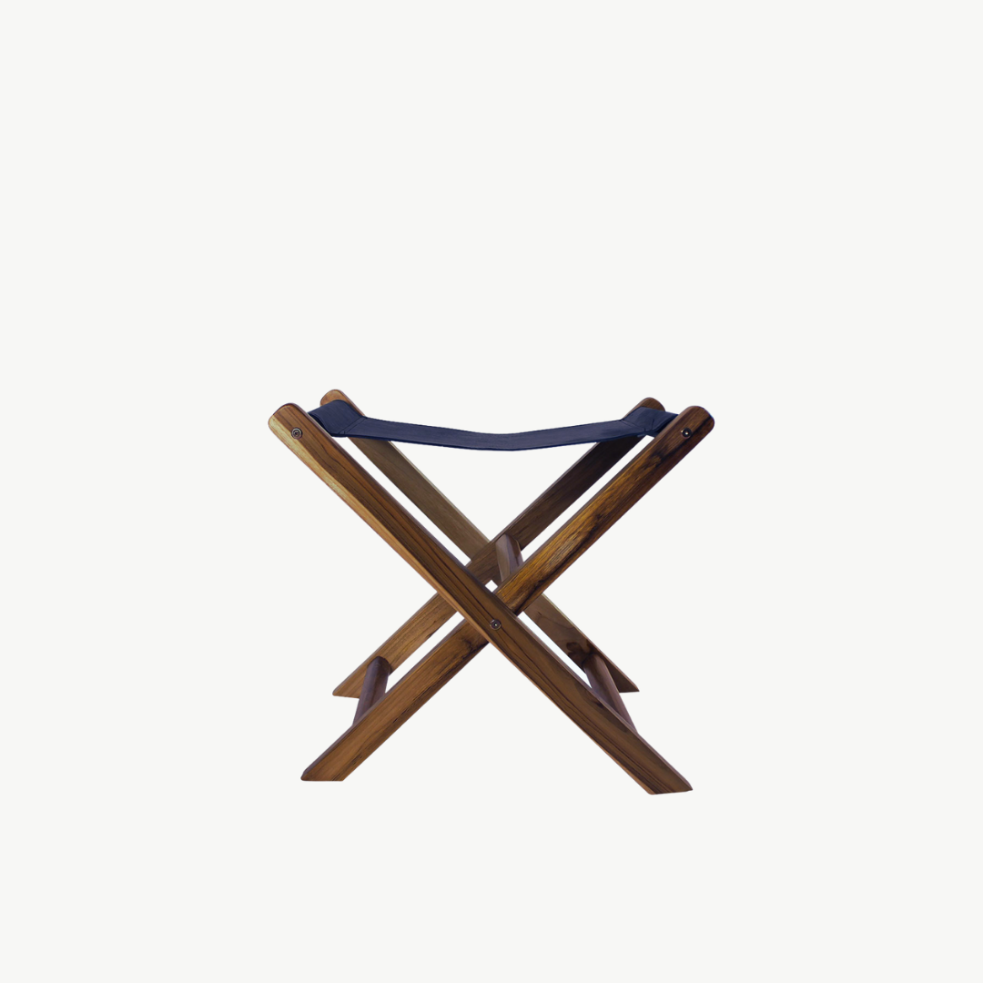 Fisk Stool Midnight Navy Leather – Coco Unika