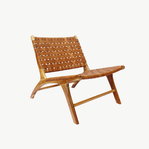 tan leather lazy chair armchair
