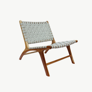 Woven leather Armchair